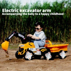 Toddler 6V Digger With Liftable Wagon Electric Excavator Outdoors Ride On Toy 16 Toddler 6V Digger With Liftable Wagon Electric Excavator Outdoors Ride On Toy -Children Toys Sale Toddler 6V Digger with Liftable Wagon 9