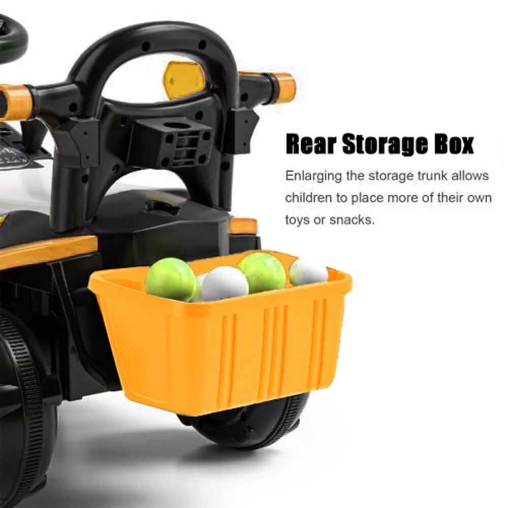 6V Kids Electric Excavator Ride-On Car Toys With Removable Push Handle & Light Music For Girls & Boys 9 6V Kids Electric Excavator Ride-On Car Toys With Removable Push Handle & Light Music For Girls & Boys - Image 9