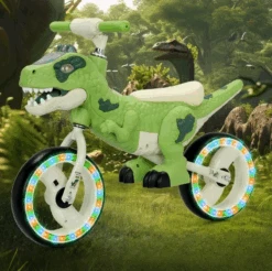 10 Inch Toddler Dinosaur Balance Bike With Adjustable Handlebars & Foot Rest | Toddler Bike | Extra Wide Wheels -Children Toys Sale Toddler Dinosaur Balance Bike with Adjustable Handlebars Foot Rest 1