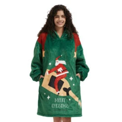 Ugly Christmas Sweatshirt Hooded Soft Fleece Xmas Party Outfit For Ladies Funny Dress -Children Toys Sale Ugly Christmas Sweatshirt 3