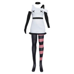 Vaggie Hazbin Hotel Costume Vaggie White Dress With Accessories 11 Vaggie Hazbin Hotel Costume Vaggie White Dress With Accessories -Children Toys Sale Vaggie Hazbin Hotel Costume 3