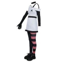 Vaggie Hazbin Hotel Costume Vaggie White Dress With Accessories 12 Vaggie Hazbin Hotel Costume Vaggie White Dress With Accessories -Children Toys Sale Vaggie Hazbin Hotel Costume 4