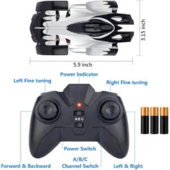 Wall Climbing RC Car Remote Control Toy 360° Rotating Stunt Car -Children Toys Sale WallClimbingToyRCCar 2