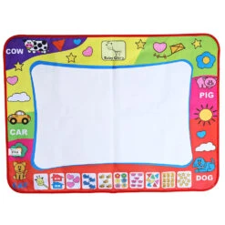 Water Drawing Mat Educational Writing/Doodling/Drawing Mat Kid Developmental Doodle Board Toy With 2 Magic Pens Great Gift For Kids
