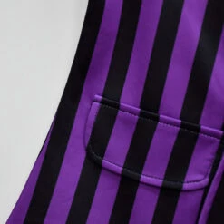 Wednesday School Uniform Girls Nevermore Academy Costume Wednesday Pleated Skirt Stripes Outfit For Halloween Party -Children Toys Sale Wednesday nevermore school uniform the addams family dress 7