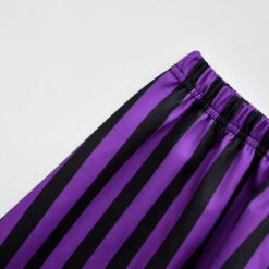 Wednesday School Uniform Girls Nevermore Academy Costume Wednesday Pleated Skirt Stripes Outfit For Halloween Party -Children Toys Sale Wednesday nevermore school uniform the addams family dress 9