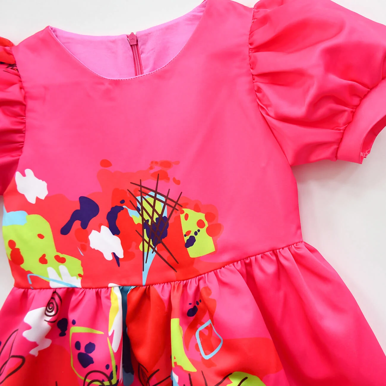 Weird Dress Movie Kate McKinnon Cosplay Costume Puff Sleeve Dress 2 Weird Dress Movie Kate McKinnon Cosplay Costume Puff Sleeve Dress - Image 2