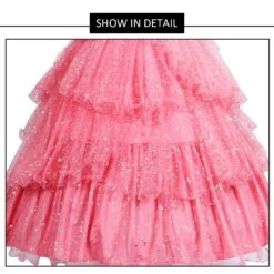 Wicked Movie Glinda Deluxe Cosplay Dress Pink Sequis Women Glinda The Good Witch Costume -Children Toys Sale Women Deluxe Wicked Glinda Dress 11