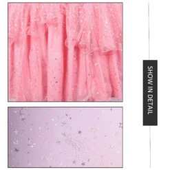 Wicked Movie Glinda Deluxe Cosplay Dress Pink Sequis Women Glinda The Good Witch Costume -Children Toys Sale Women Deluxe Wicked Glinda Dress 3