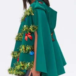 Women Christmas Tree Costume Shiny Sequin Hoodie Cape For 2023 Christmas Party 6 Women Christmas Tree Costume Shiny Sequin Hoodie Cape For 2023 Christmas Party -Children Toys Sale Women christmas tree costume 4