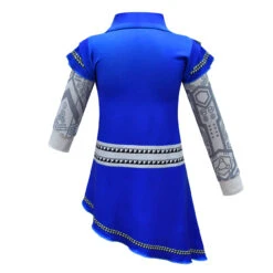 Kids Zombies A-Li Costume Girls Alien Blue Dress Pants Bag 3pcs Sets For Halloween Cosplay -Children Toys Sale Zombie A lin alien costume kids cosplay 2