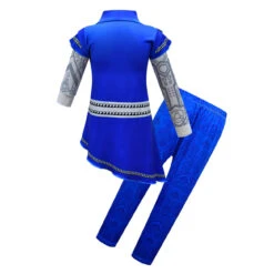Kids Zombies A-Li Costume Girls Alien Blue Dress Pants Bag 3pcs Sets For Halloween Cosplay -Children Toys Sale Zombie A lin alien costume kids cosplay 5