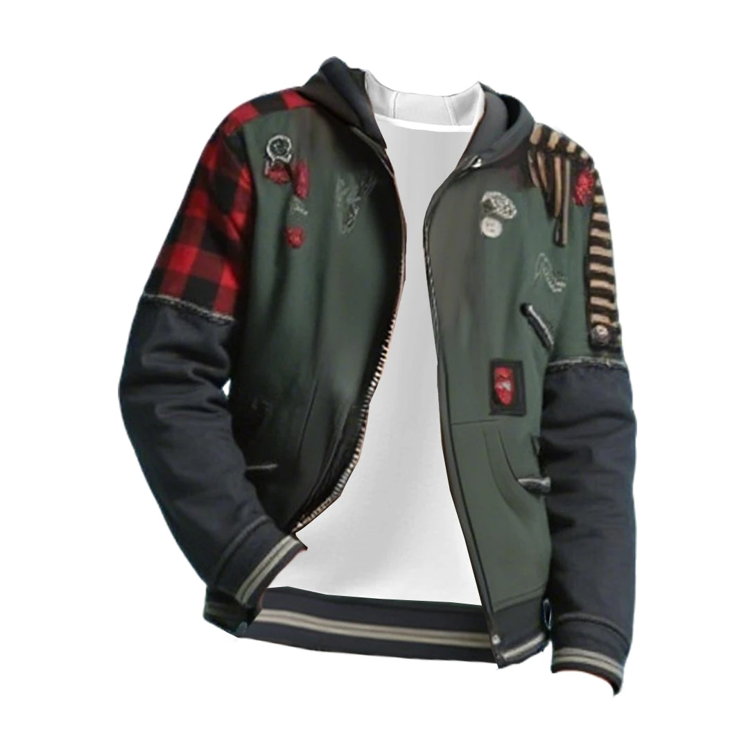 Adults Zombie Costume Zed Green Zip-up Sweatshirt Hooded Jacket For Cosplay Party 4 Adults Zombie Costume Zed Green Zip-up Sweatshirt Hooded Jacket For Cosplay Party - Image 4