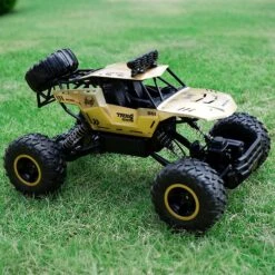 1/12 Large RC Monster Truck 2.4G 4WD Metal Remote Control Car Kids RC Toys 21 1/12 Large RC Monster Truck 2.4G 4WD Metal Remote Control Car Kids RC Toys -Children Toys Sale actual color gold 02