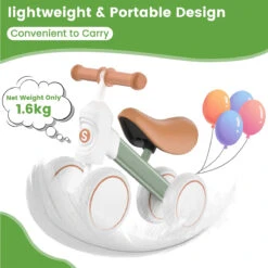 Balance Bike 4 Wheels Toddler Ride On Car Safe Kids Ride-on Toys For Boys And Girls -Children Toys Sale actual color green 03