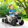 Kids Ride On ATV 6V 4 Wheeler Electric Quad Car Ride On Toys With Trailer