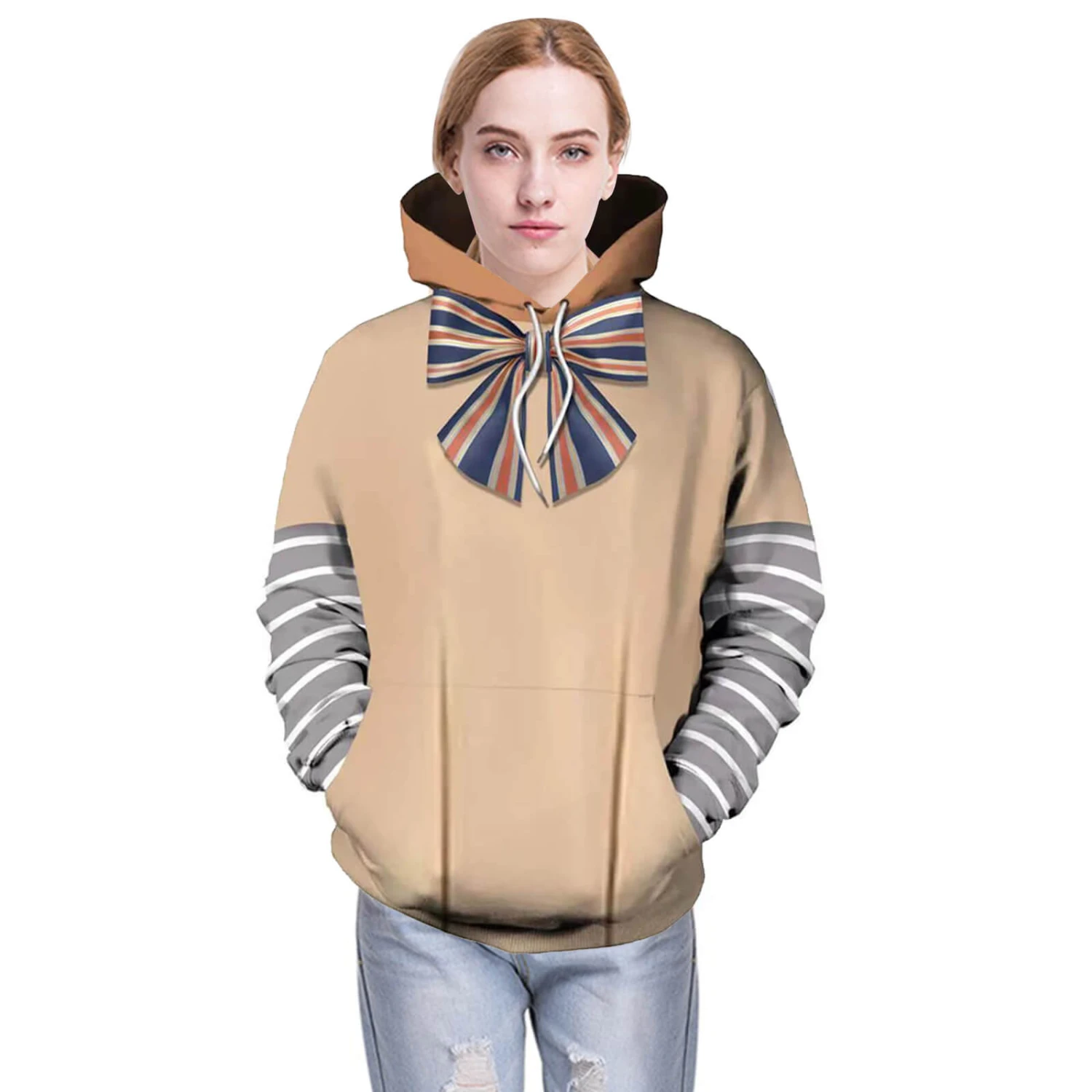 AI Doll Hoodie Long Sleeve Zip-up Jacket For Kids Adults 2 AI Doll Hoodie Long Sleeve Zip-up Jacket For Kids Adults - Image 2