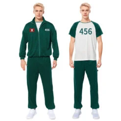 Adult Game Costume 3PCS Players Tracksuit Sweatshirt Pants And T-shirt Full Set 23 Adult Game Costume 3PCS Players Tracksuit Sweatshirt Pants And T-shirt Full Set -Children Toys Sale adult squid game costume 3