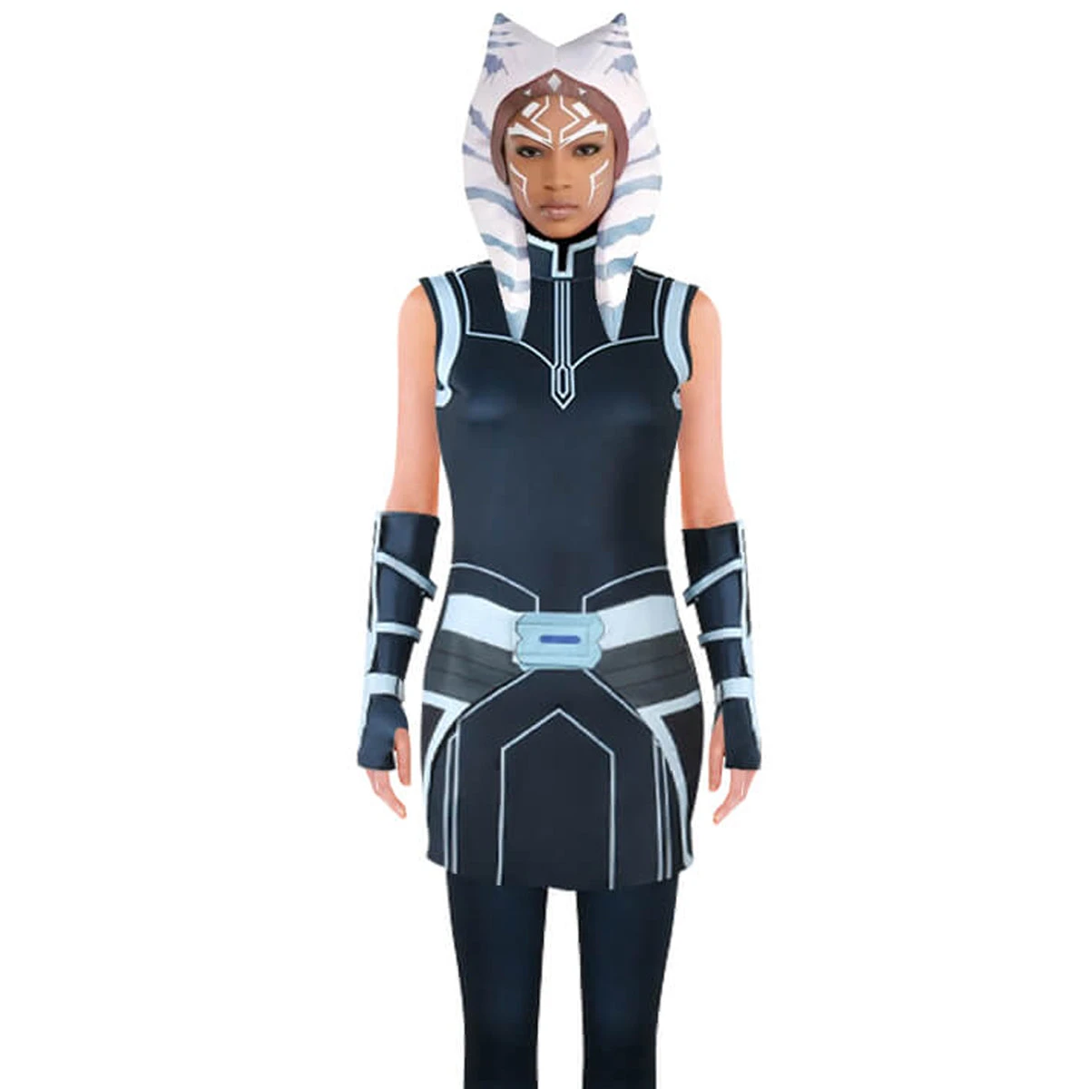 Ahsoka Tano Costume Ahsoka Uniform Accessories Full Set For Halloween Dress Up 2 Ahsoka Tano Costume Ahsoka Uniform Accessories Full Set For Halloween Dress Up - Image 2