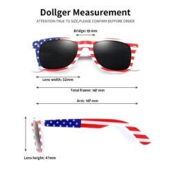 Classic 4th Of July Flag Sunglasses Men Women Fashion Independence Day Accessories -Children Toys Sale american flag sunglass 2