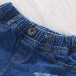 Baby Girl 4th Of July Outfit American Flag 2PCS Patriotic Set Stars Stripe Tops+Denim Shorts -Children Toys Sale baby girl independence day outfit 11