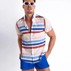 Allan T-shirt Ryan Gosling's Best Friend Hawaiian Shirt With Button Closure Halloween Allan Costume