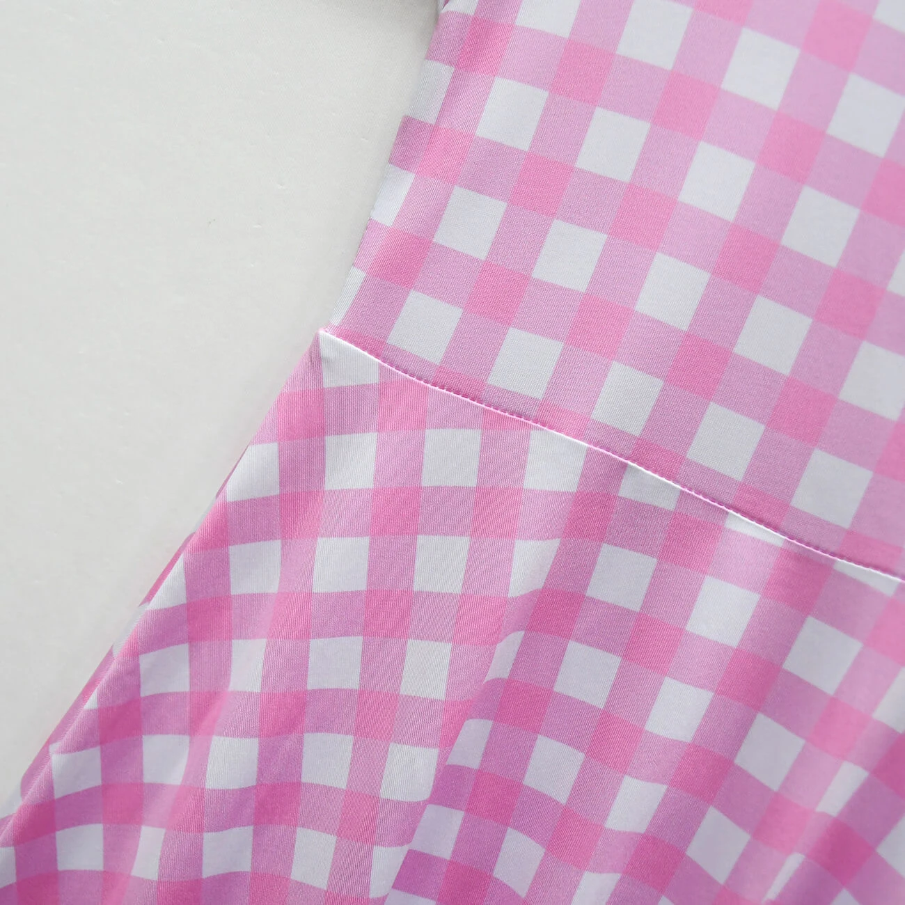 Girls Barbiecore Costume Pink Plaid Dress Long Sleeve Outfit With Hat Necklace For Halloween Cosplay 8 Girls Barbiecore Costume Pink Plaid Dress Long Sleeve Outfit With Hat Necklace For Halloween Cosplay - Image 8