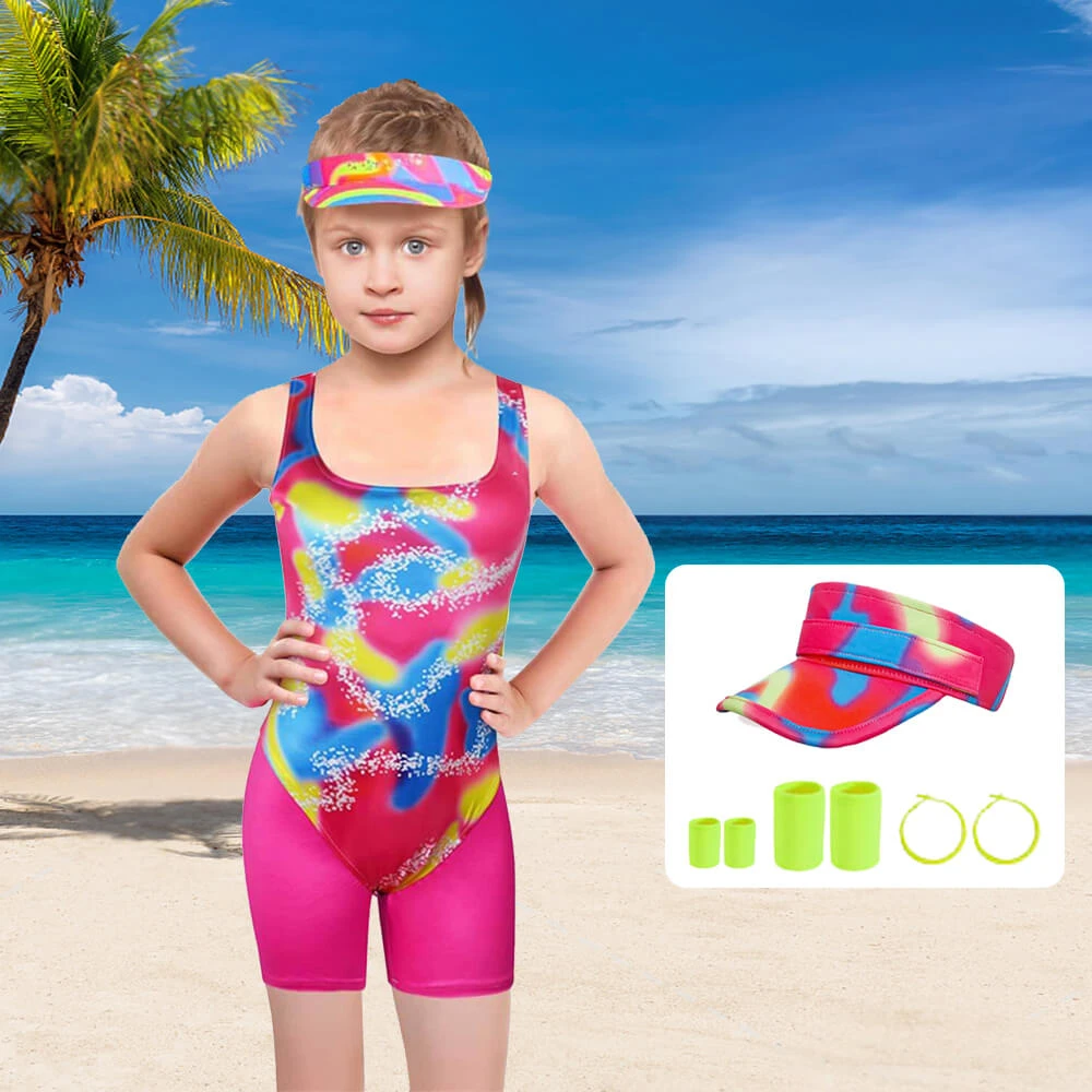 Kids Roller Skater Outfit Boys And Girls 80s Retro Workout Halloween Costume 6 Kids Roller Skater Outfit Boys And Girls 80s Retro Workout Halloween Costume - Image 6