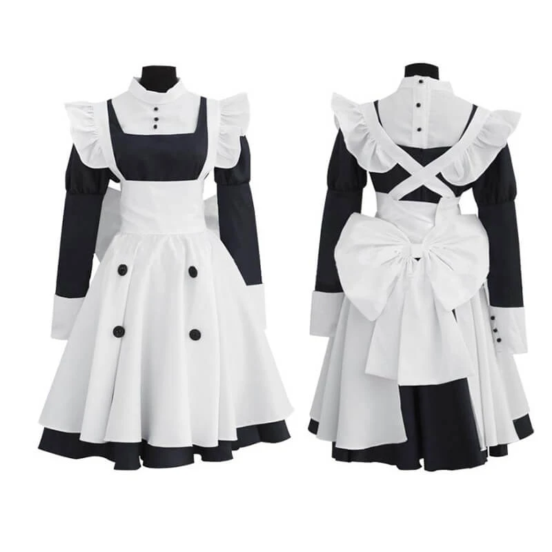 Adult Mey Rin Cosplay Costume Maid Halloween Outfit Girl Party Evening Dress 1 Adult Mey Rin Cosplay Costume Maid Halloween Outfit Girl Party Evening Dress