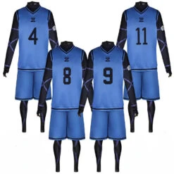 Blue Lock Jersey & Shorts Football Training Uniform Optional Isagi Yoichi #11 Soccer Uniforms Blue Lock Cosplay Costume 19 Blue Lock Jersey & Shorts Football Training Uniform Optional Isagi Yoichi #11 Soccer Uniforms Blue Lock Cosplay Costume -Children Toys Sale blue lock jersey 12