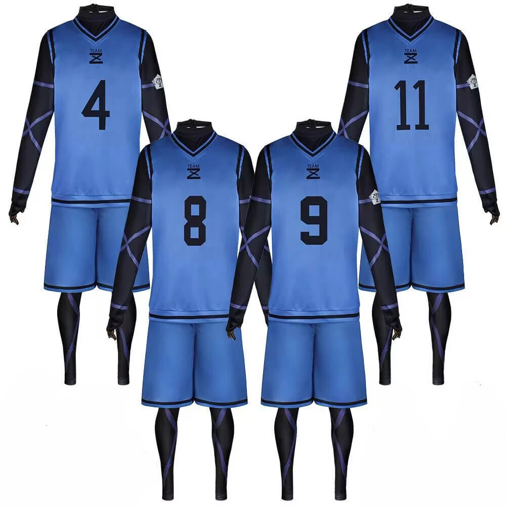 Blue Lock Jersey & Shorts Football Training Uniform Optional Isagi Yoichi #11 Soccer Uniforms Blue Lock Cosplay Costume 7 Blue Lock Jersey & Shorts Football Training Uniform Optional Isagi Yoichi #11 Soccer Uniforms Blue Lock Cosplay Costume - Image 7
