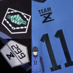 Blue Lock Jersey & Shorts Football Training Uniform Optional Isagi Yoichi #11 Soccer Uniforms Blue Lock Cosplay Costume 22 Blue Lock Jersey & Shorts Football Training Uniform Optional Isagi Yoichi #11 Soccer Uniforms Blue Lock Cosplay Costume -Children Toys Sale blue lock jersey 13