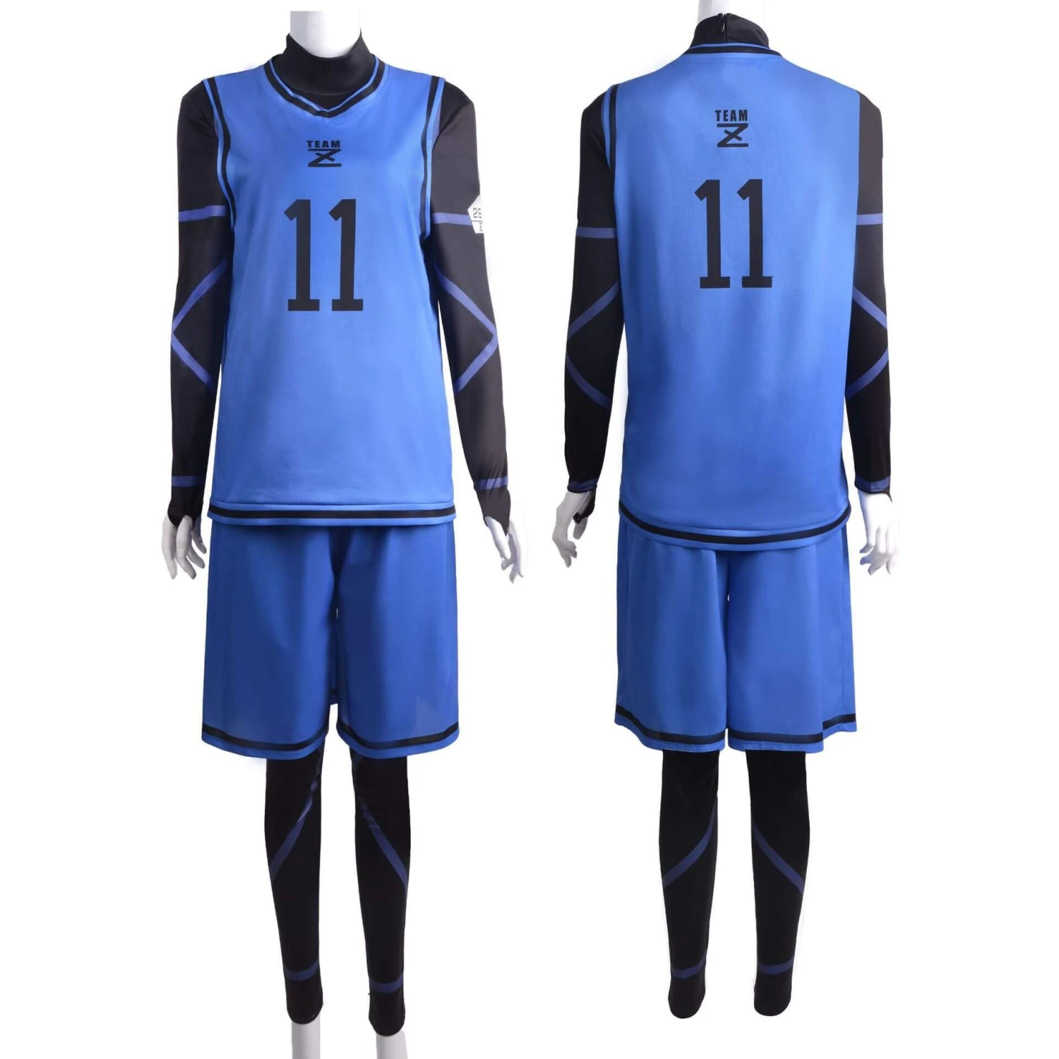 Blue Lock Jersey & Shorts Football Training Uniform Optional Isagi Yoichi #11 Soccer Uniforms Blue Lock Cosplay Costume 5 Blue Lock Jersey & Shorts Football Training Uniform Optional Isagi Yoichi #11 Soccer Uniforms Blue Lock Cosplay Costume - Image 5