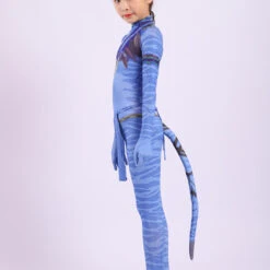 Girls The Way Of Water Neytiri Costume Cute Jumpsuit With Tail For Halloween Cosplay -Children Toys Sale boys girls avatar cosplay costume 7