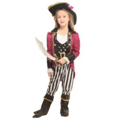 Boys Girls Pirate Costume Accessory Set Halloween Pirate Dress Up Outfit For Kids (3-8 Years) 9 Boys Girls Pirate Costume Accessory Set Halloween Pirate Dress Up Outfit For Kids (3-8 Years) -Children Toys Sale boys girls pirate cosplay costume 2