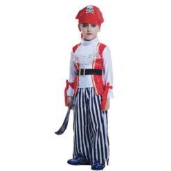 Boys Girls Pirate Costume Accessory Set Halloween Pirate Dress Up Outfit For Kids (3-8 Years) 8 Boys Girls Pirate Costume Accessory Set Halloween Pirate Dress Up Outfit For Kids (3-8 Years) -Children Toys Sale boys girls pirate cosplay costume 4