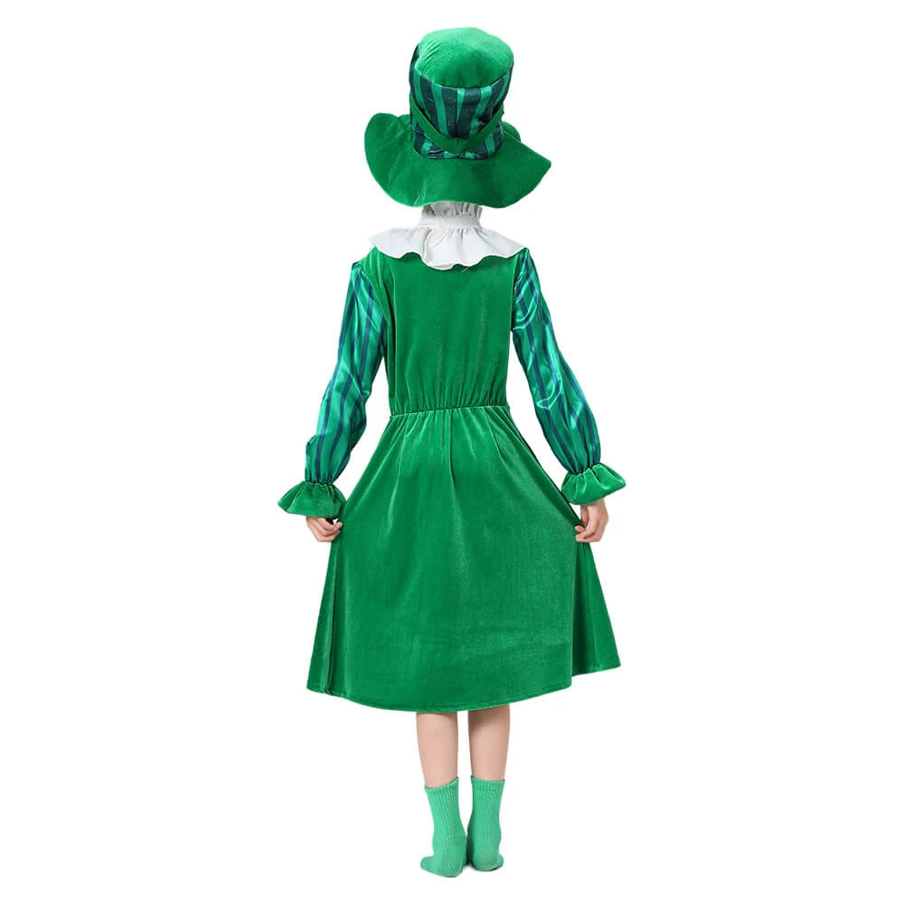 Saint Patricks Day Costume Boys Girls Leprechaun Outfit Paddys Day Hat And Dress Full Set 3 Saint Patricks Day Costume Boys Girls Leprechaun Outfit Paddys Day Hat And Dress Full Set - Image 3