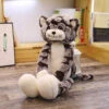 Kid Cat Plush Toys Cute Stuffed Animals Soft Fluffy Cat Dolls With Long Legs For Birthday Gift