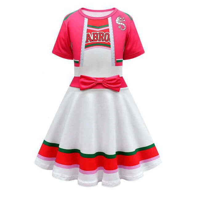 Kids Zombies Cheerleader Costume Addison Cosplay Dress For Girls 2T-10 Year 3 Kids Zombies Cheerleader Costume Addison Cosplay Dress For Girls 2T-10 Year - Image 3