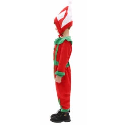 Kids Elf Costume Christmas Elf Outfit Boys Girls Xmas Jumpsuit And Hat 2pcs Elf Suit -Children Toys Sale child elf costume 5