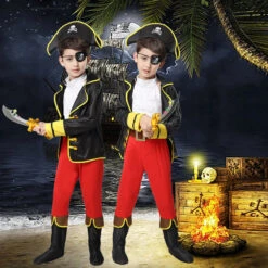 Kids Boys Pirate Halloween Cosplay Costumes 16 Kids Boys Pirate Halloween Cosplay Costumes -Children Toys Sale childrens pirate outfit boy 4