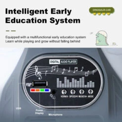 12V Kids Electric Motorcycle 3 Wheels Dinosaur Car Dual Drive Ride On Car For Boys & Girls -Children Toys Sale childs electric motorcycle ride on dino 1