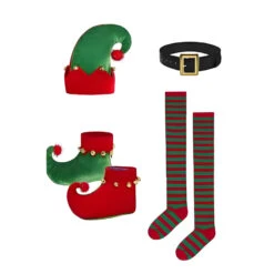 Girls Elf Costume Soft Velvet Xmas Party Outfits Kids Elf Suit 14 Girls Elf Costume Soft Velvet Xmas Party Outfits Kids Elf Suit -Children Toys Sale christmas elf costume 7