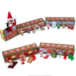 Christmas Train Toy 24 Days Christmas Countdown Calendar Blind Box Xmas Gifts For Kids -Children Toys Sale christmas train toy 1