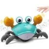 Baby Kids Bathing Shower Crab Automatically Avoid Obstacle Crawling Musical Beach Toys