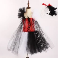 Kids Spots Tutu Dress With Headband For Girls Halloween Cosplay -Children Toys Sale cruella de vil costume dalmatians outfit 5 22890f61 9ae3 4f03 a48c 1ad476e91055
