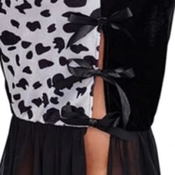 Halloween Cosplay Black And White Dress For Women -Children Toys Sale cruella devil costume 8