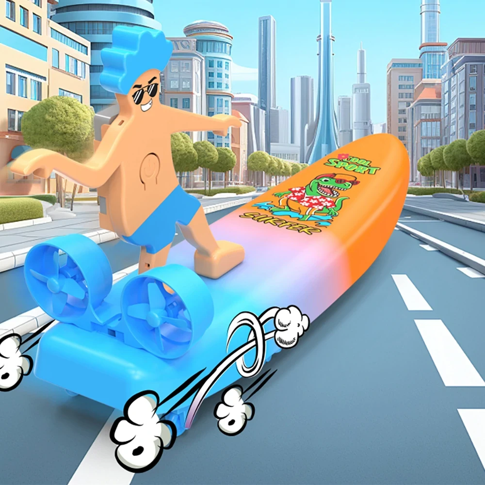 2-IN-1 Remote Control Boat 2.4G RC Surfer Water Surfboard Land Drift Scooter Toys 1 2-IN-1 Remote Control Boat 2.4G RC Surfer Water Surfboard Land Drift Scooter Toys
