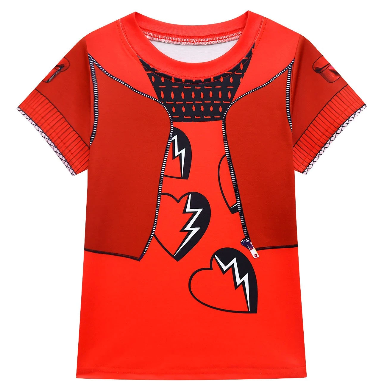 Kids Princess Red Costume T-shirt Shirts And Bag The Rise Of RED Halloween Cosplay Outfit 6 Kids Princess Red Costume T-shirt Shirts And Bag The Rise Of RED Halloween Cosplay Outfit - Image 6