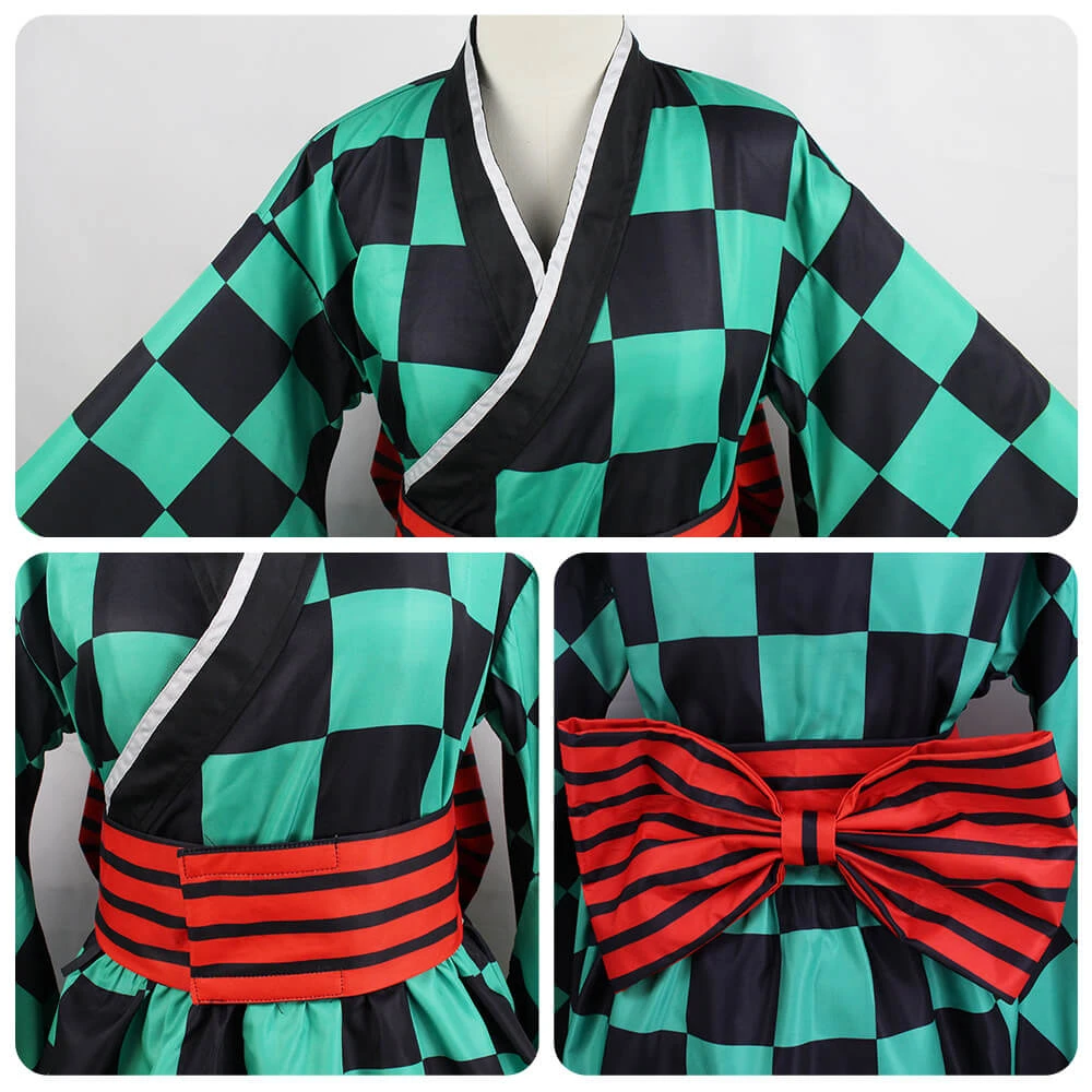Adult Tanjiro Cosplay Full Set Zenitsu Rengoku Kyoujurou Kimono Suit Halloween Costume 7 Adult Tanjiro Cosplay Full Set Zenitsu Rengoku Kyoujurou Kimono Suit Halloween Costume - Image 7